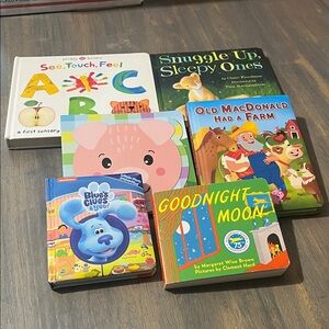 CHILDREN’S BOARD BOOKS SET OF 6 new kids books learning #43